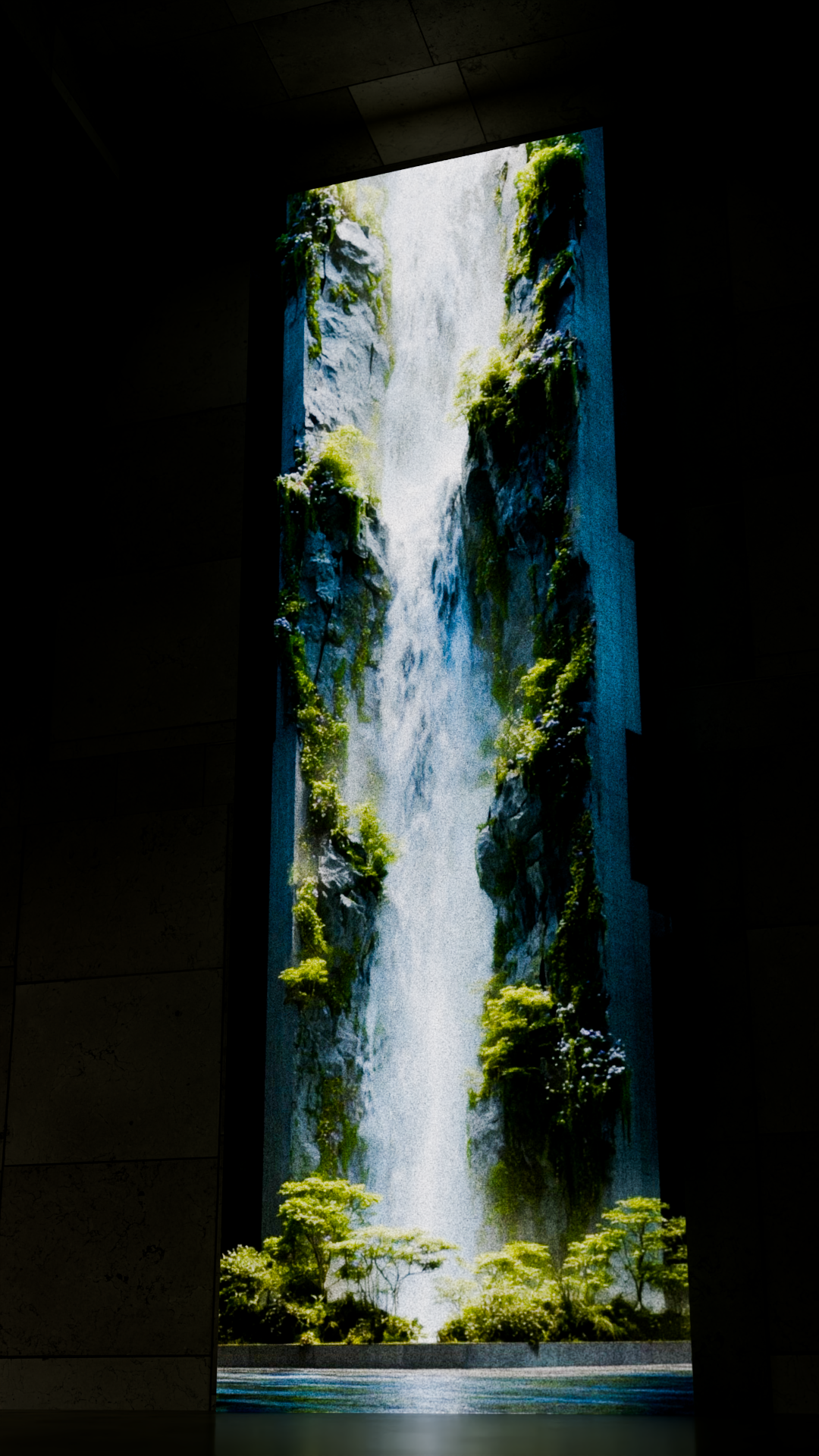 Media Facade Waterfall